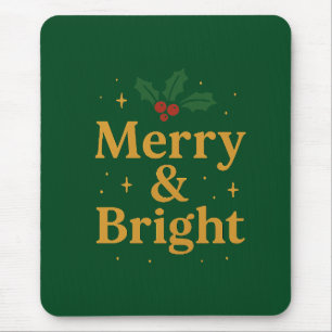 Fröhliches & Helles Weihnachtszitat Mousepad