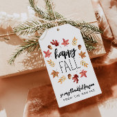 Fröhliches Herbst-Geschenk-Tag Geschenkanhänger