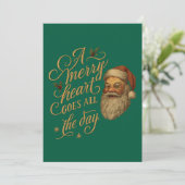 Fröhliches Herz  Einladung (Stehend Vorderseite)