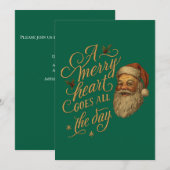 Fröhliches Herz  Einladung (Vorne/Hinten)