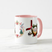 Fröhliches Herz, fröhlicher Sinn — Mehrere Weihnac Tasse (VorderseiteRechts)