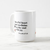 Fröhliches Herz Kaffeetasse (Vorderseite Links)