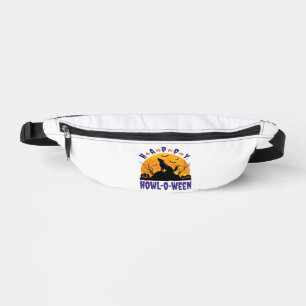 Fröhliches Heulen O Ween Heulendes Halloween-Hund- Bauchtasche