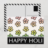 fröhliches Holi-Frühlingsfest Postkarte (Vorne/Hinten)