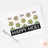 fröhliches Holi-Frühlingsfest Rechteckiger Aufkleber (Umschlag)