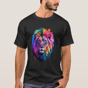 Fröhliches Holi Indisches Farbenfest Tiergesicht l T-Shirt