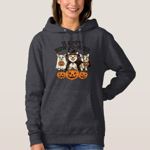 Fröhliches Howl-O-Ween Corgi Halloween Hund Vector Hoodie