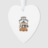 Fröhliches Howl-O-Ween Corgi Halloween Hund Vector Ornament (Vorderseite)