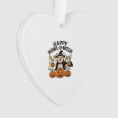 Fröhliches Howl-O-Ween Corgi Halloween Hund Vector Ornament (Vorderseite)