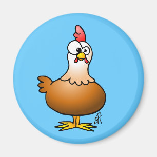 fröhliches Huhn Magnet