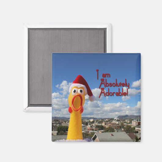 Fröhliches Hühnermagnet! Magnet (Vorderseite/Rückseite)