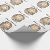 Fröhliches Igel-Packpapier Geschenkpapier (Ecke)