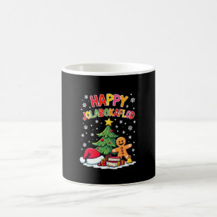 Fröhliches Jolabokaflod-Familienfeier-Geschenk Kaffeetasse