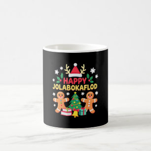 Fröhliches Jolabokaflod-Familienfeier-Geschenk Kaffeetasse