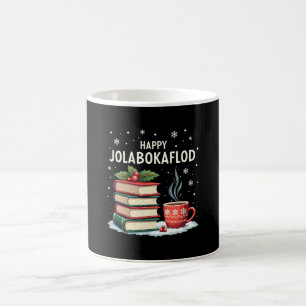 Fröhliches Jolabokaflod-Familienfeier-Geschenk Kaffeetasse