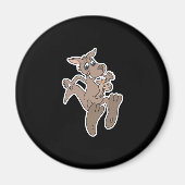 fröhliches Känguru Magnet (Vorne)