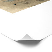 Fröhliches Kind spielt Himmel-Hölle, Poster (Ecke)
