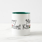 Fröhliches Kissmas Zweifarbige Tasse (Mittel)