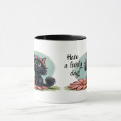 Fröhliches Kitten auf einer Blume - Lächeln Sie mi Tasse (Zentrum)