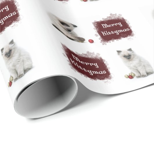 Fröhliches Kittymas Packpapier (Rolleneckpunkt)