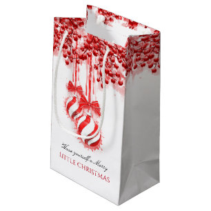 Fröhliches kleines WeihnachtsAquarell-Spritzen Kleine Geschenktüte