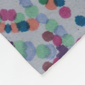 Fröhliches Konfetti-Mosaik-Fleece Fleecedecke (Ecke)