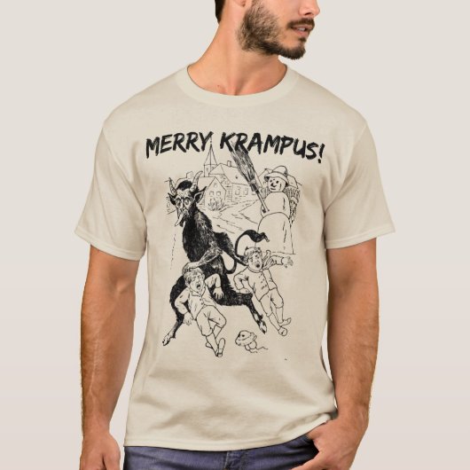 Fröhliches Krampus! T-Shirt. Lustiger WeihnachtsT T-Shirt (Vorderseite)