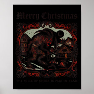 Fröhliches Krampus Weihnachten Xmas Horror Hässlic Poster