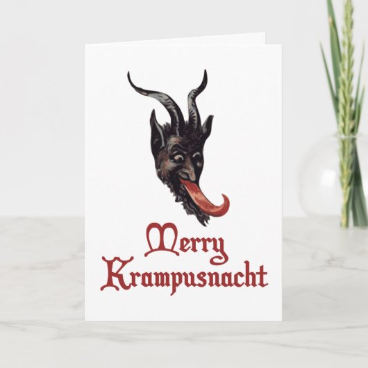 Fröhliches Krampusnacht Feiertagskarte (Vorderseite)