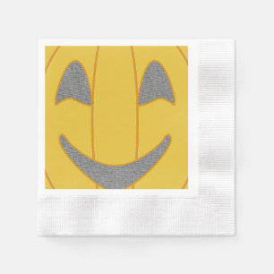 Fröhliches Kürbiskostüm-Design Halloween Orange Serviette