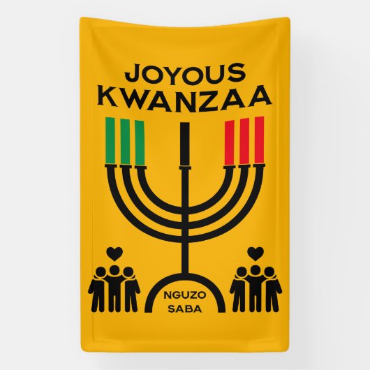 Fröhliches Kwanzaa Banner (Vertikal)