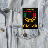 Fröhliches Kwanzaa Button (Insitu)