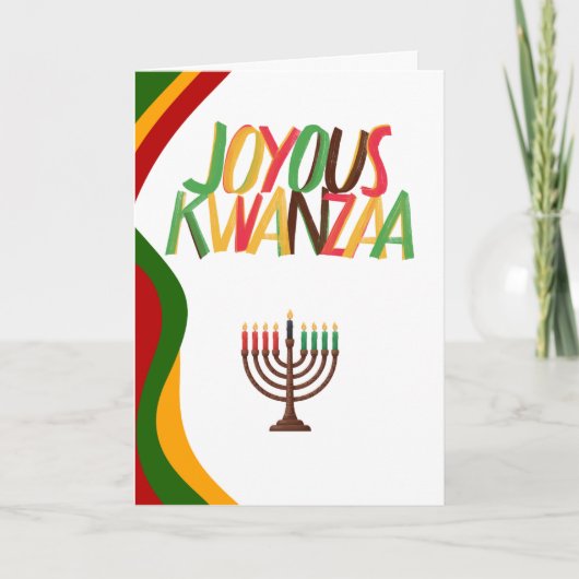 Fröhliches Kwanzaa Feiertagskarte (Vorderseite)