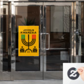 Fröhliches Kwanzaa Fensteraufkleber (Büro Tür)