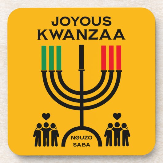 Fröhliches Kwanzaa Getränkeuntersetzer (Vorderseite)
