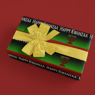Fröhliches Kwanzaa Kerzen Geschenkpapier