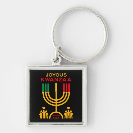Fröhliches Kwanzaa Schlüsselanhänger (Vorne)
