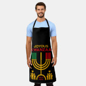 Fröhliches Kwanzaa Schürze (Getragen)