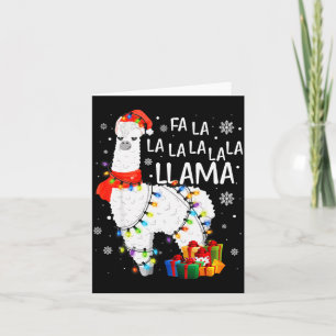 Fröhliches La La Lama Weihnachten Lustiges Llama L Karte