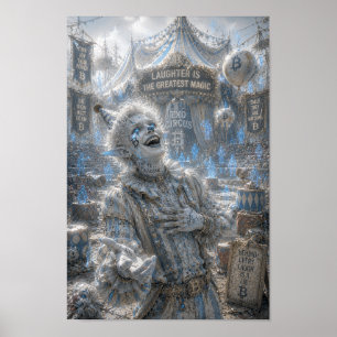 Fröhliches Lachen / Clown / Zirkus Poster