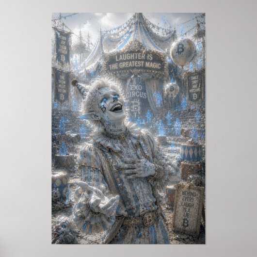 Fröhliches Lachen / Clown / Zirkus Poster (Vorne)