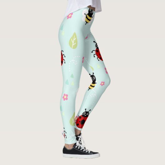 fröhliches Ladybug-Design Leggings (Rechts)