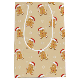 Fröhliches Lebkuchen-Weihnachten Mittlere Geschenktüte