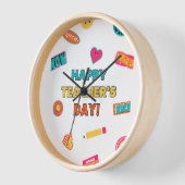Fröhliches Lehrergeschenk Uhr (Winkel)