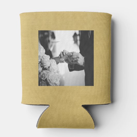 Fröhliches Liebe-Lachen nach Hochzeit Dosenkühler (Rückseite)