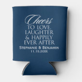 Fröhliches Liebe-Lachen nach Hochzeit Dosenkühler (Vorderseite)