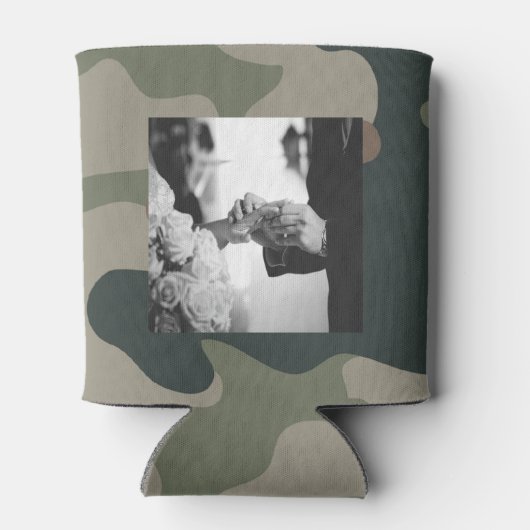 Fröhliches Liebe-Lachen nach Hochzeit Dosenkühler (Rückseite)