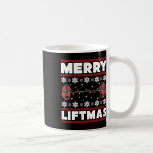 Fröhliches Liftmas Lustiger Weihnachts-Gym-Workout Kaffeetasse