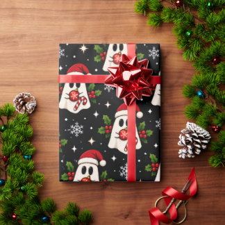 Fröhliches Little Boo Weihnachtsgeschenkpapier Geschenkpapier