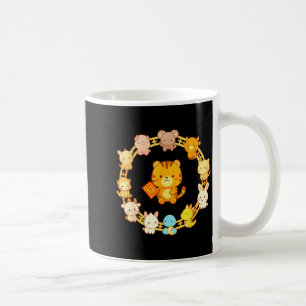 Fröhliches Lunar Neujahr Tiere 12 Chinesische Tier Kaffeetasse